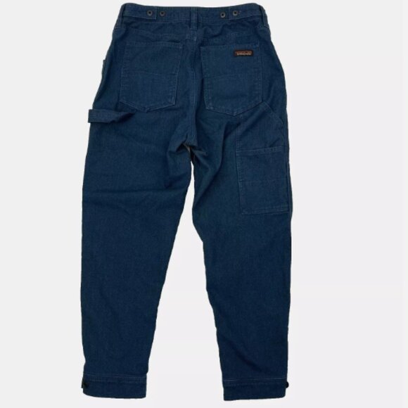 Patagonia All Seasons Double Knee Work Pants Blue Hemp Organic Jeans - Picture 7 of 16